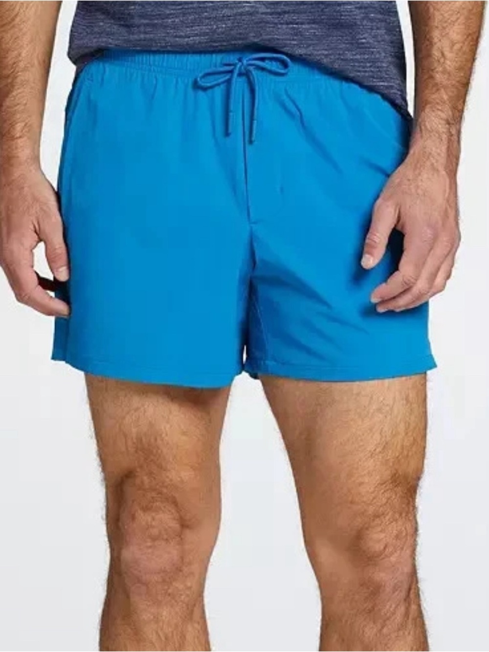 Men's Athletic Drawstring Shorts - Blue